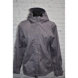 Under Armour Jacket Womens Medium ColdGear Hooded Zip Storm Rain Coat Infrared